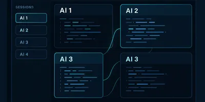 Claude Code desktop app showing the new multi-agent sidebar with concurrent AI coding sessions running in parallel